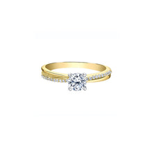 Load image into Gallery viewer, ML986YW55 OUT OF STOCK PLEASE ALLOW 3-4 WEEKS FOR DELIVERY 14K Yellow &amp; White Gold 0.59CT TW Diamond Ring
