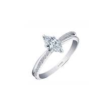 Load image into Gallery viewer, ML987W55 14KT White Gold .60CT TW Canadian Marquis Diamond Ring
