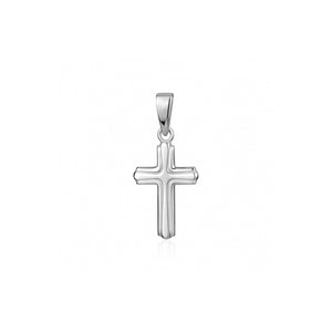 304764 Sterling Silver Line Cross Charm