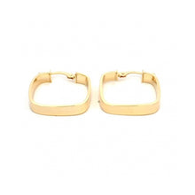 Load image into Gallery viewer, 232218 10K Yellow Gold Square Hoop Earrings
