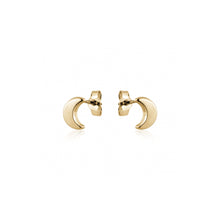 Load image into Gallery viewer, 231983 10K Yellow Gold Moon Stud Earrings
