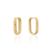 Load image into Gallery viewer, 232109 10K Yellow Gold DC Rectangle Huggie Earrings
