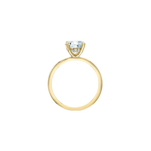 10170/100 OUT OF STOCK, PLEASE ALLOW 3-4 WEEKS FOR DELIVERY 14KT Yellow Gold 1.09CT TW LAB CREATED Round Solitaire with 13 Lab Created Hidden Halo Ring