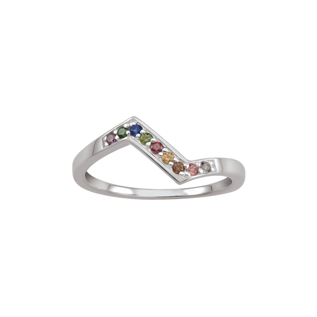 20439 Family Ring PLEASE CALL FOR PRICING. PRICE LISTED IS FOR STERLING SILVER & SYNTHETIC STONES  204-726-9100