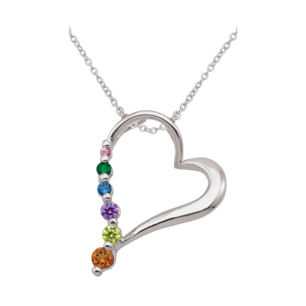 30026 Family Pendant PLEASE CALL FOR PRICING. PRICE LISTED IS FOR STERLING SILVER & SYNTHETIC STONES  204-726-9100