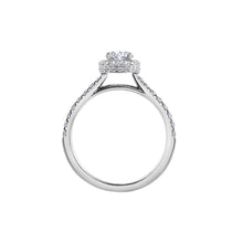 Load image into Gallery viewer, 30842WG 18K White Gold &amp; Palladium 1.50CT TW Oval Canadian Diamond Ring *40% OFF FINAL SALE*

