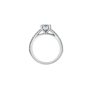 31154WG 14KT White Gold 1.24CT TW Pear Shaped LAB CREATED DIAMOND Ring *50% OFF FINAL SALE*