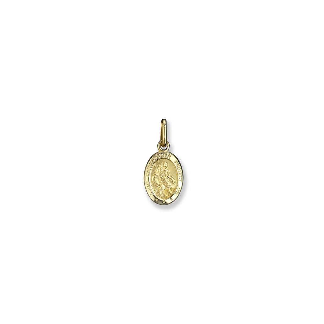 240280 10K Yellow Gold Small St. Christopher Charm