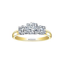 Load image into Gallery viewer, 3342YG75 14KT Yellow &amp; White Gold .75ct tw Canadian Diamond Ring
