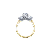 Load image into Gallery viewer, 3342YG75 14KT Yellow &amp; White Gold .75ct tw Canadian Diamond Ring
