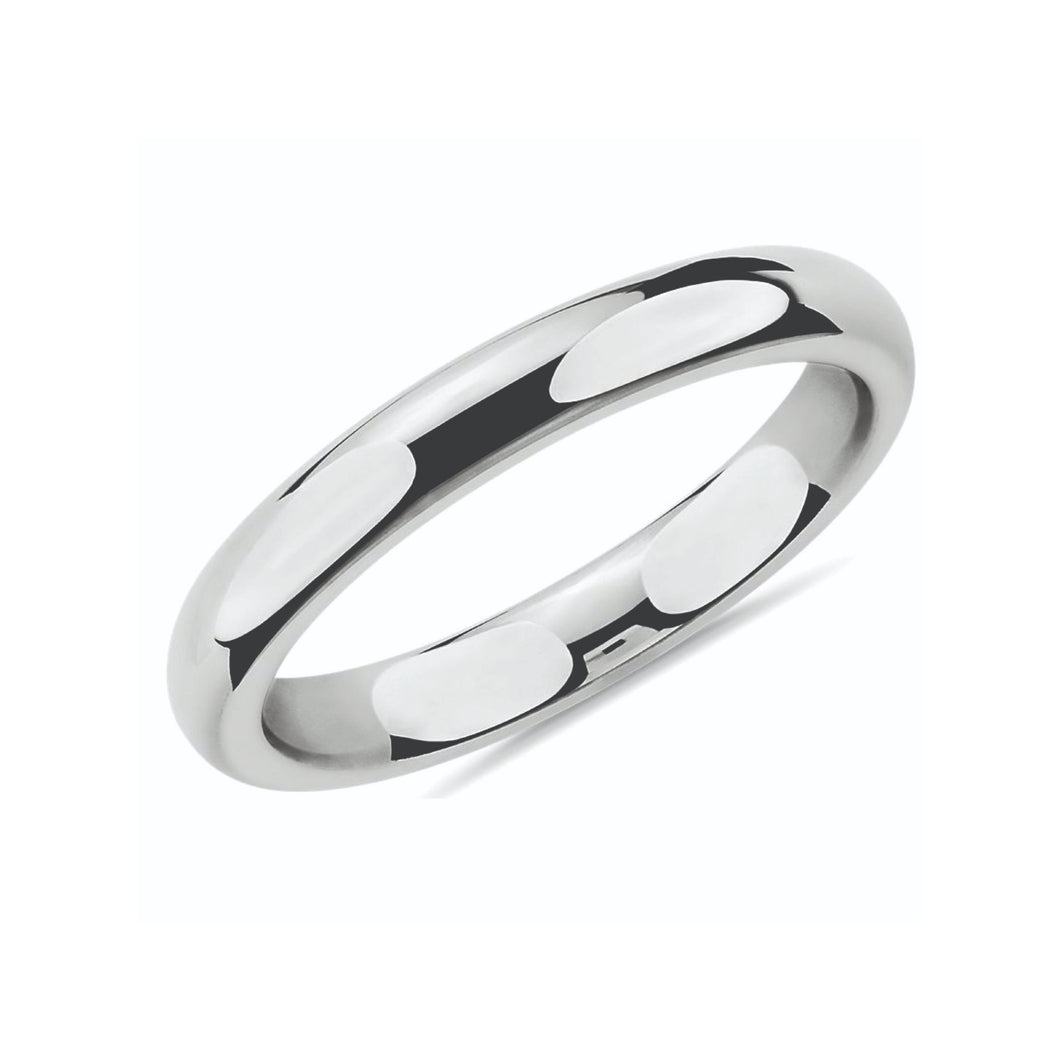 120247 OUT OF STOCK PLEASE ALLOW 3-4 WEEKS FOR DELIVERY 10KT White Gold Size 6 3MM Comfort Fit Band