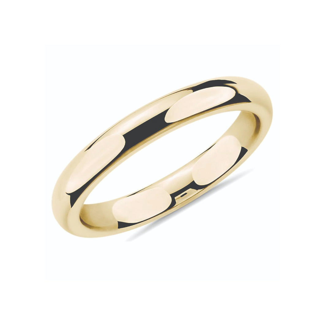 120292 10KT Yellow Gold Size 6 3MM Comfort Fit Band
