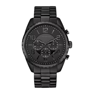 401196 CARAVELLE Stainless Steel with Black Ion Coated Watch