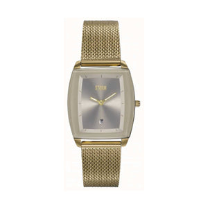 380145 STORM Mini Zaire Gold & Taupe Mesh Strap Watch