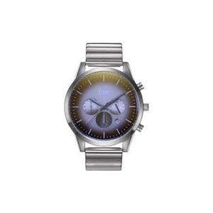 410099 STORM Crusader Lazer Brown Silver Strap Watch