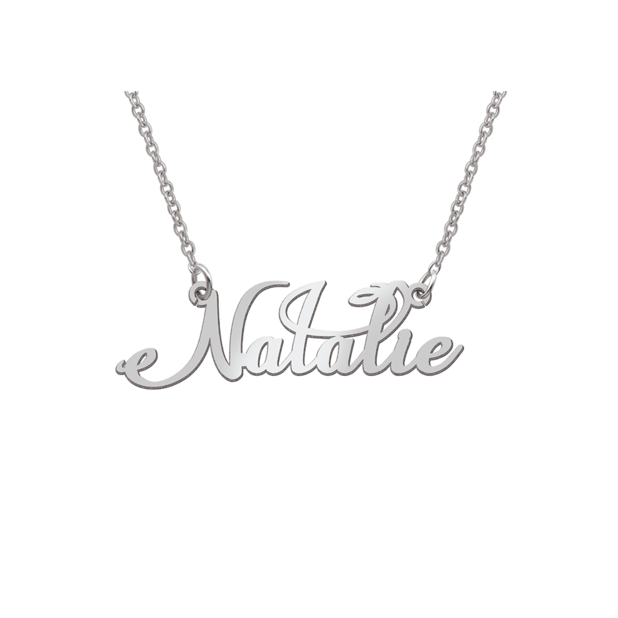 【HYERES LOR】Name rock silver necklace L HYERES LOR】Name rock silver pendant L（Chain Collar with