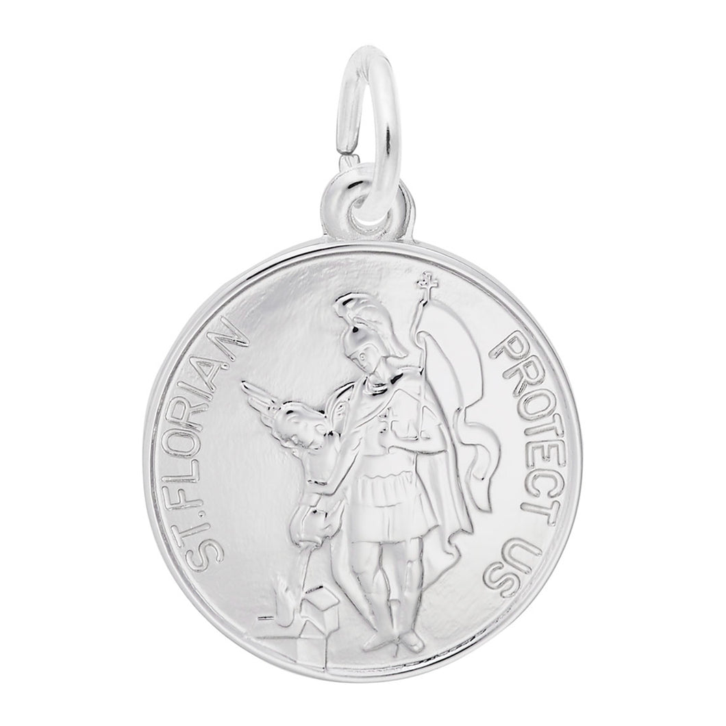 550060 Sterling Silver St Florian Firefighters Charm