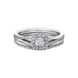 AM430 OUT OF STOCK, PLEASE ALLOW 3-4 WEEKS FOR DELIVERY 10KT Gold .30CT TW Princess Canadian Diamond Ring