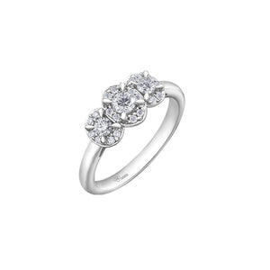 AM484W50 OUT OF STOCK PLEASE ALLOW 3-4 WEEKS FOR DELIVERY 10KT White Gold .50CT TW Canadian Diamond Ring