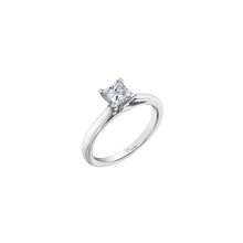 Load image into Gallery viewer, AM496W40 14KT White Gold .44CT TW Princess Cut Canadian Diamond Ring
