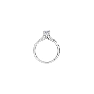 AM496W40 14KT White Gold .44CT TW Princess Cut Canadian Diamond Ring