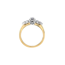 Load image into Gallery viewer, AM523 10KT Yellow &amp; White Gold .10CT TW Canadian Diamond Ring
