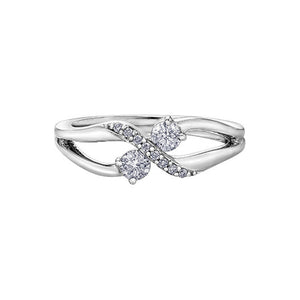 AM550W30 10K White Gold & 0.30CT TW Diamond Ring