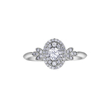 Load image into Gallery viewer, AM558W40 10K White Gold &amp; 0.42CT TW Canadian Diamond Ring

