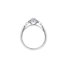Load image into Gallery viewer, AM558W40 10K White Gold &amp; 0.42CT TW Canadian Diamond Ring
