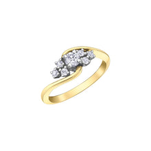 Load image into Gallery viewer, AM560YW40 10KT Yellow &amp; White Gold .40CT TW Canadian Diamond Ring

