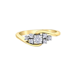 AM560YW40 10KT Yellow & White Gold .40CT TW Canadian Diamond Ring