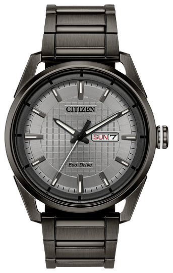 410079 CITIZEN® Eco-DRIVE Black with Grey, Day & Date Watch