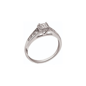 020007 OUT OF STOCK PLEASE ALLOW 3-4 WEEKS FOR DELIVERY 14K Gold .50CT TW Princess Diamond Ring