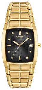 410034 CITIZEN® Eco-Drive Yellow Toned Watch with Date