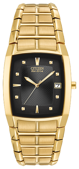 410034 CITIZEN® Eco-Drive Yellow Toned Watch with Date