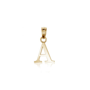 240432 10K Yellow Gold Block Initial H Charm