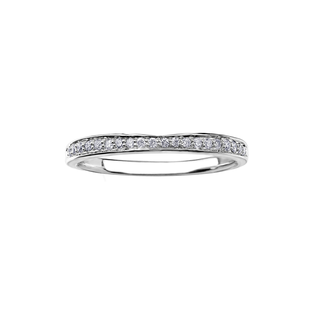 120191 OUT OF STOCK, PLEASE ALLOW 3-4 WEEKS FOR DELIVERY 14KT White Gold .10CT TW Diamond Ring