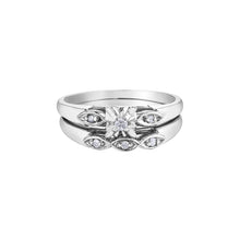Load image into Gallery viewer, 030024 OUT OF STOCK, PLEASE ALLOW 3-4 WEEKS FOR DELIVERY 10KT White Gold .05CT TW Diamond Ring
