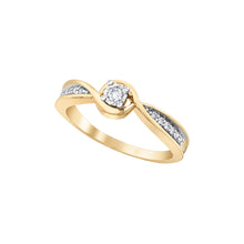 Load image into Gallery viewer, 030019 OUT OF STOCK, PLEASE ALLOW 2-3 WEEKS FOR DELIVERY 10KT Yellow &amp; White Gold .12CT TW Diamond Ring
