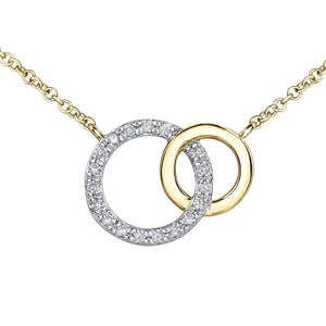 141079 OUT OF STOCK, PLEASE ALLOW 3-4 WEEKS FOR DELIVERY 10KT Yellow Gold 0.09CT TW Diamond Necklace