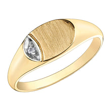 Load image into Gallery viewer, 030078 OUT OF STOCK PLEASE ALLOW 3-4 WEEKS FOR DELIVERY 10KT Yellow Gold 0.01CT TW Diamond Ring
