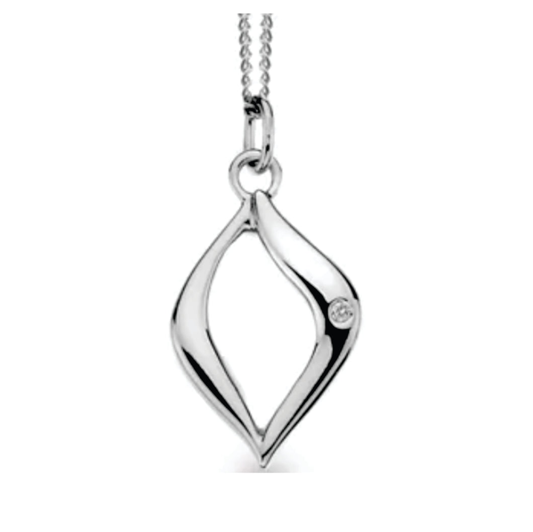 302892 Sterling Silver & Diamond Pendant