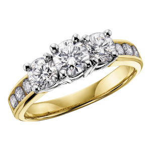 090030 14KT Gold .25CT TW Diamond Ring