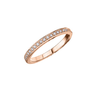 030096 10K Rose Gold 0.10CT TW Diamond Ring