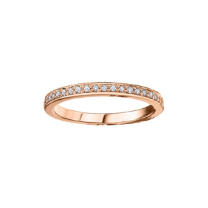 030096 10K Rose Gold 0.10CT TW Diamond Ring