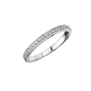 030172 10K White Gold 0.10CT TW Diamond Ring