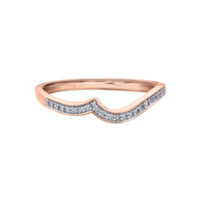 Load image into Gallery viewer, 030014 OUT OF STOCK, PLEASE ALLOW 3-4 WEEKS FOR DELIVERY 10K Rose Gold 0.17CT TW Diamond Ring
