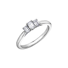 Load image into Gallery viewer, 080115 14KT White Gold .50CT TW Emerald Cut Diamond Ring *50% OFF FINAL SALE*
