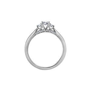 090002 14KT White Gold .50CT TW Oval Diamond Ring 50% OFF FINAL SALE