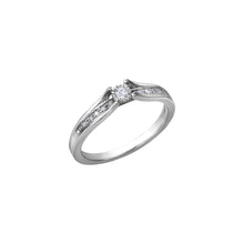 Load image into Gallery viewer, 030013 OUT OF STOCK PLEASE ALLOW 3-4 WEEKS FOR DELIVERY 10K White Gold &amp; 0.10CT TW Diamond Ring
